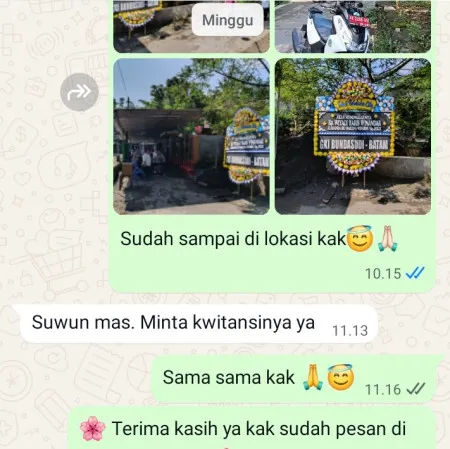 Pengiriman Papan Bunga Duka Maruyungsari Padaherang